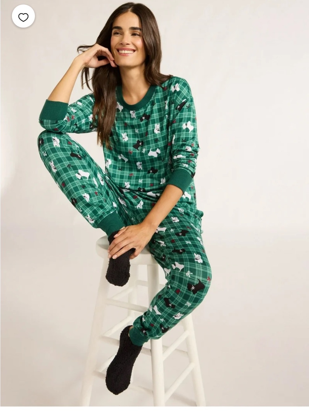 NWT Joyspun Women's Pajama Top, Joggers and Socks Pajama Gift Set, 3-Piece SZ M